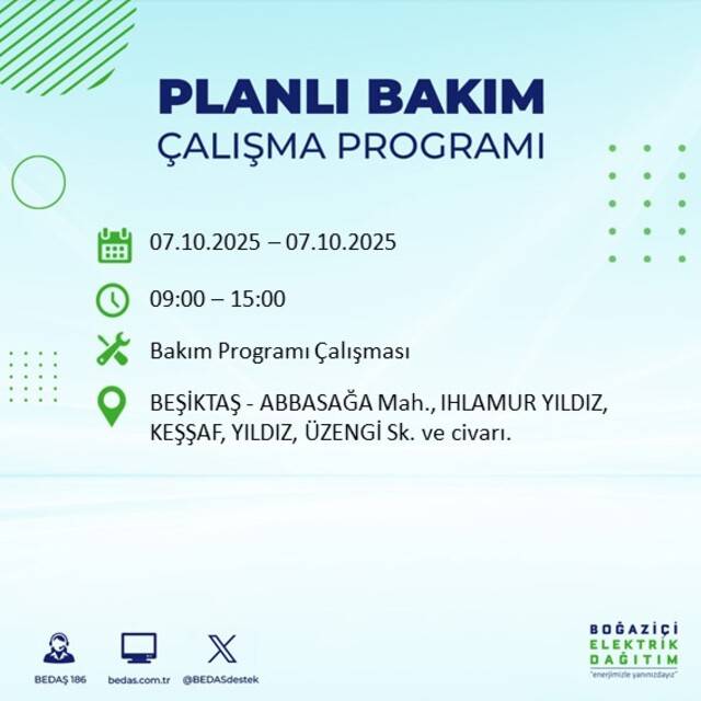 Bugün İstanbul karanlığa bürünecek! BEDAŞ açıkladı: 23 ilçede elektrikler kesilecek 15